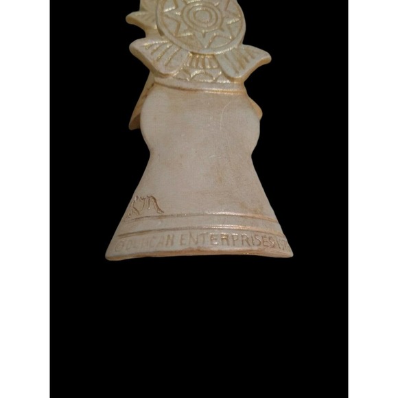 1976 Duncan Enterprise Ceramic Angel 4 in 2 wise Men Christmas Ornament - Picture 2 of 9